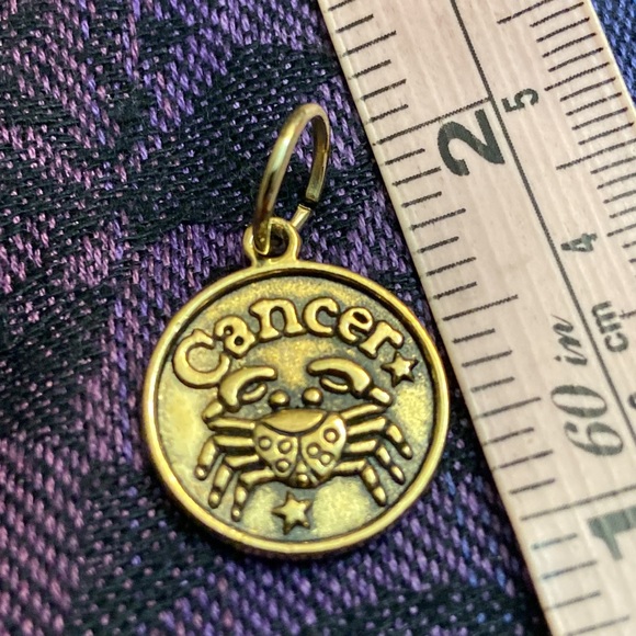 5/$10❤️❤️❤️NEW Brass Cancer Imaginative Charm - Picture 1 of 2
